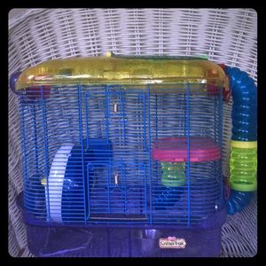 Two story hamster cage with all things included.